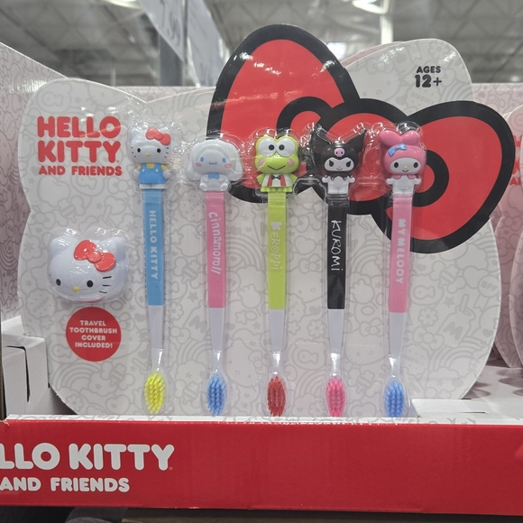 Brand New Hello Kitty And Friends Tooth Brush Collection Set Of 5 - Picture 2 of 2